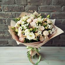 Букет цветов из:  Альстромерии, Розы и Хризантемы в Магасе