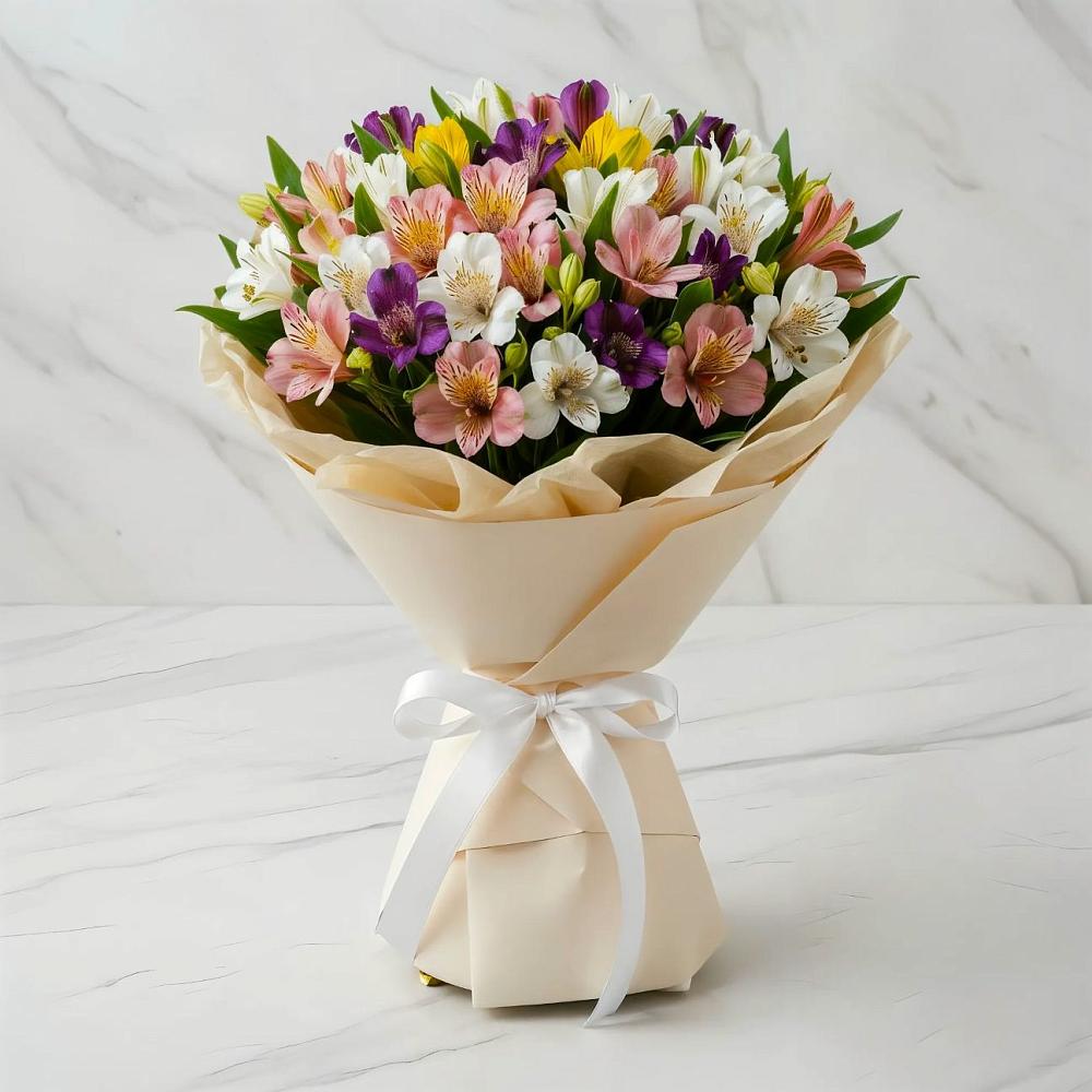 Букет цветов из: Альстромерии в Магасе