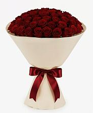 Букет 101 Бордовая роза Блэк Бакарра в Магасе