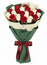 Букет Микс из красных и белых роз #REPLACE_PRED# Магасе