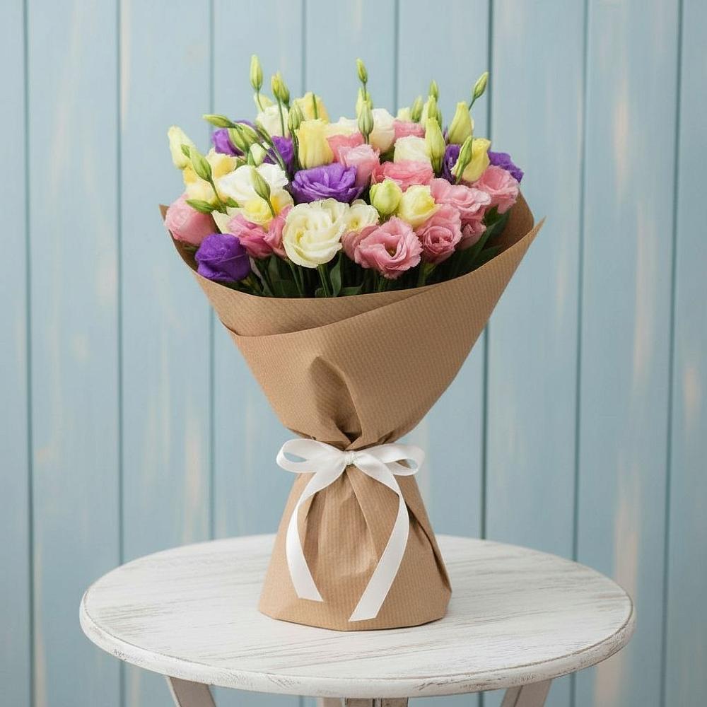 Букет цветов из: Лизиантусы в Магасе