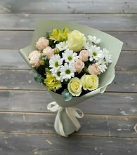 Букет цветов из:  Альстромерии, Розы и Хризантемы в Магасе