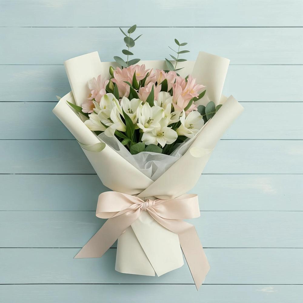 Букет цветов из: Альстромерии в Магасе