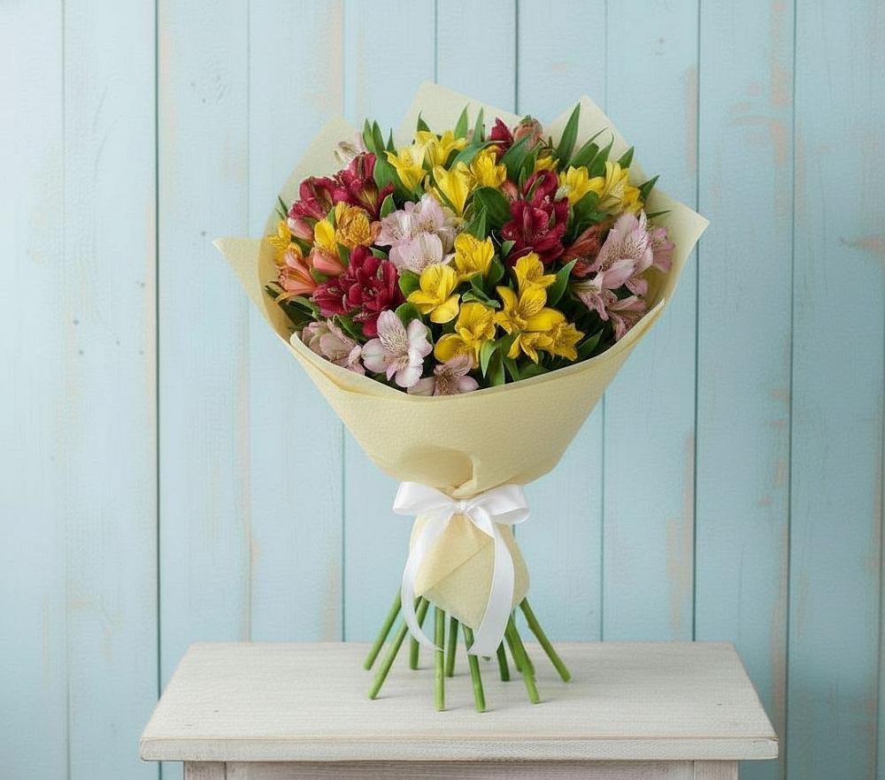 Букет цветов из: Альстромерии в Магасе