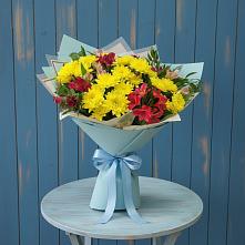 Букет цветов из:  Альстромерии и Хризантемы #REPLACE_PRED# Магасе