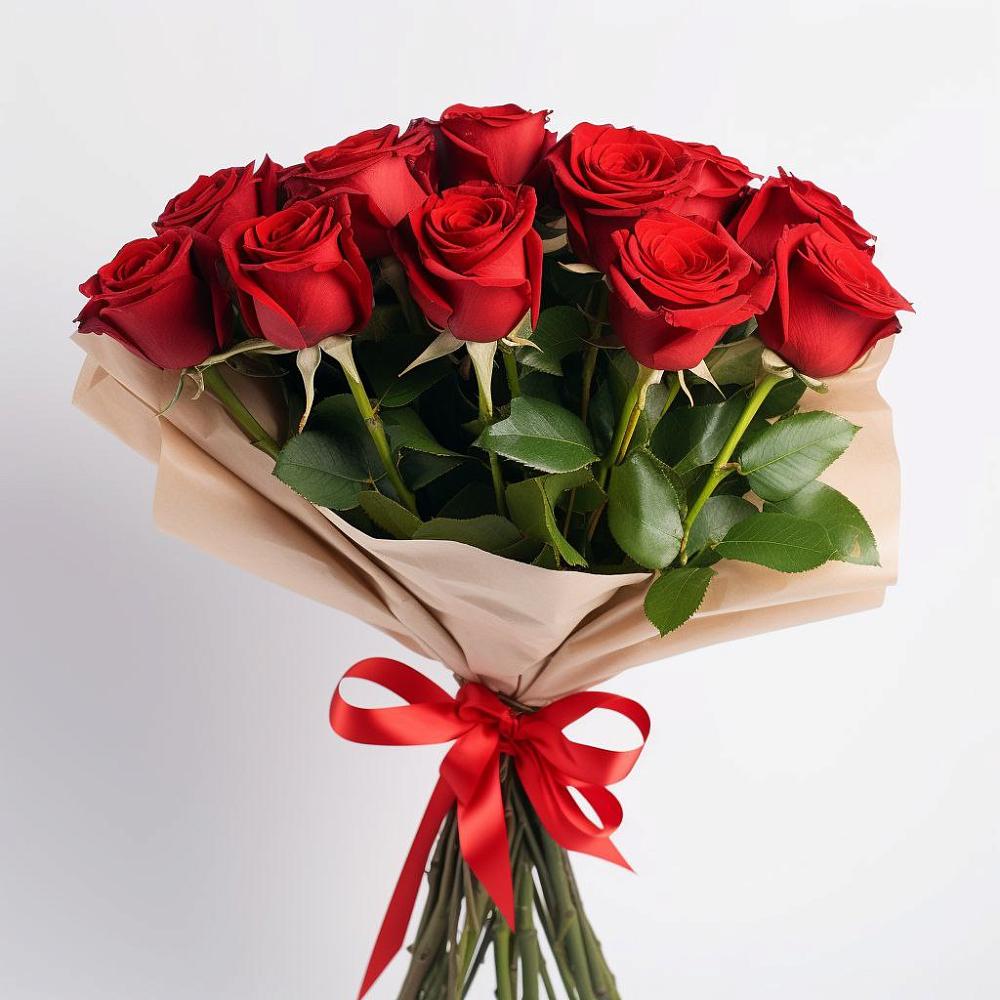 Букет 11 Красных роз Эдлесс Лав в Магасе