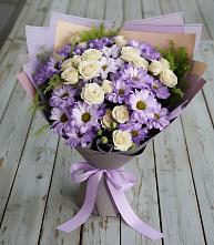 Букет цветов из:  Хризантемы и Розы в Магасе