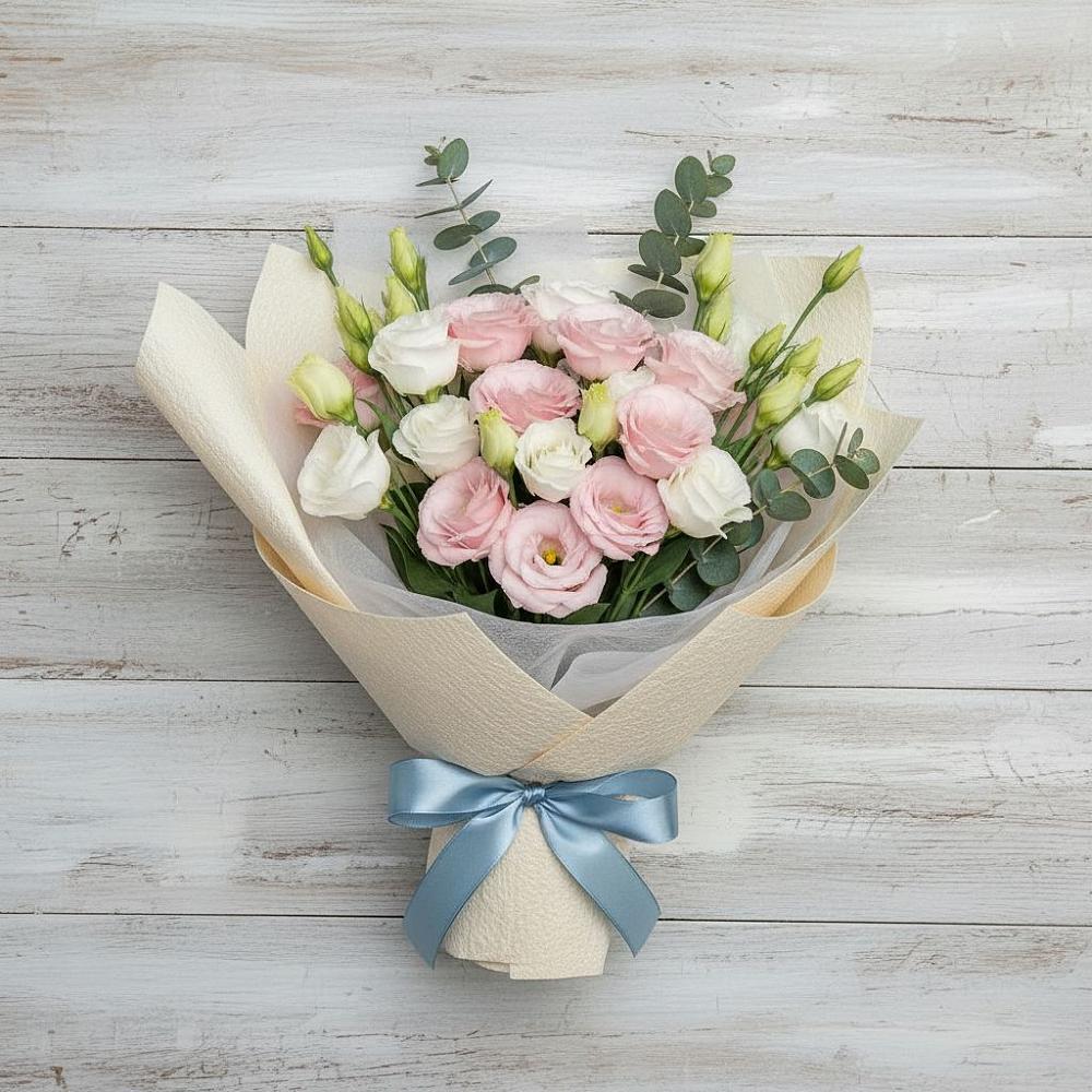 Букет цветов из: Лизиантусы в Магасе